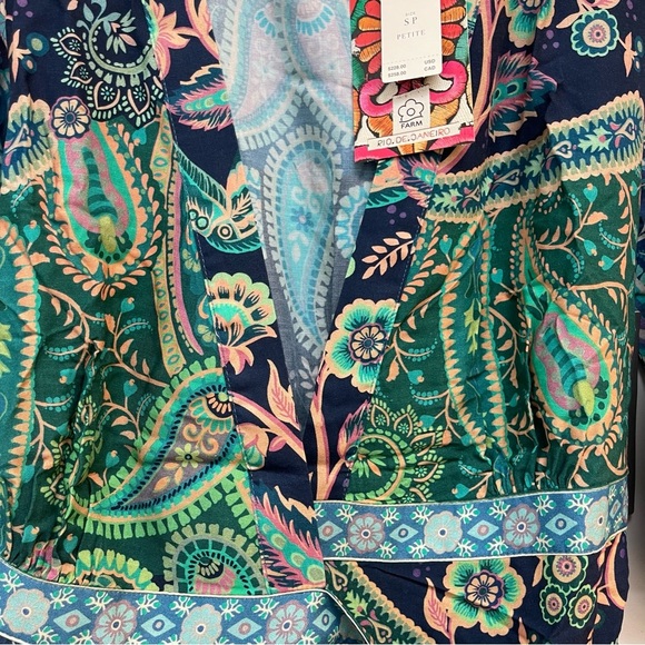 NWT FARM RIO ANTHROPOLOGIE WRAP MIDI DRESS - Picture 12 of 16